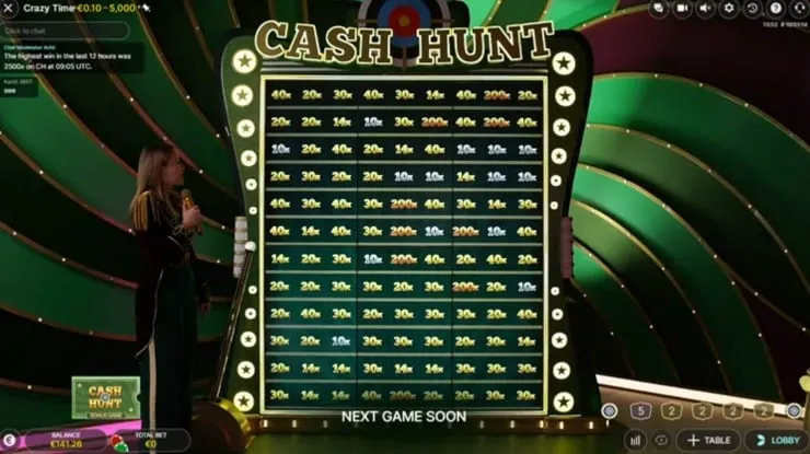 Cash Hunt - minigra z wyborem pol Cash Hunt - strzelnica z ukrytymi mnoznikami
